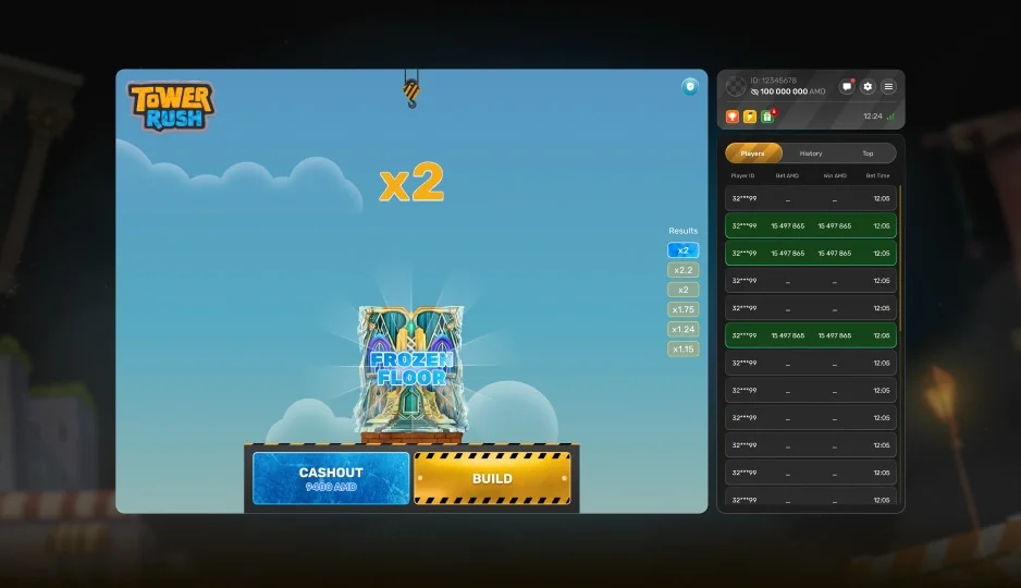 Tower Rush sur mobile - interface tactile